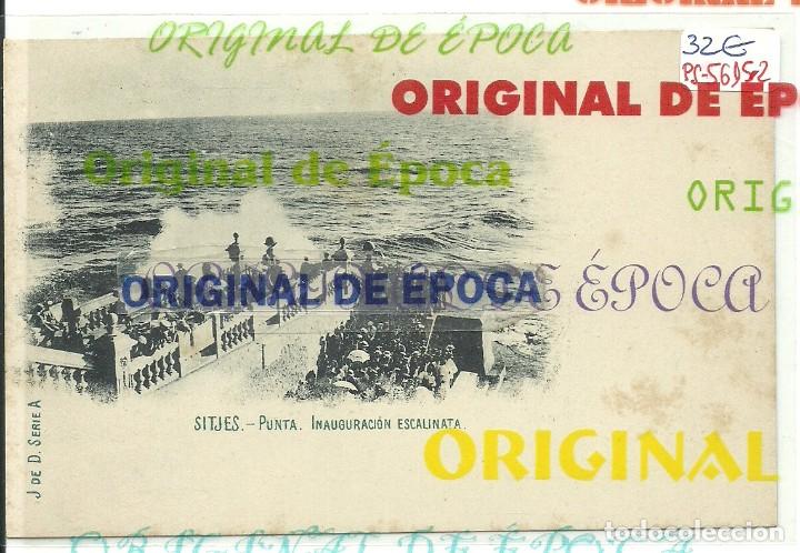 Postkarten: (PS-56152)POSTAL DE SITJES-SITGES-PUNTA.INAGURACION ESCALINATA.J DE D.SERIE A