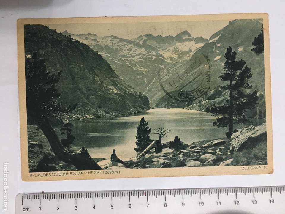 Postales: POSTAL. CALDES DE BOHI. PIRINEU C&Aacute;TALA. Estany Negre. Ed. de C. E. de C. H. 1940?