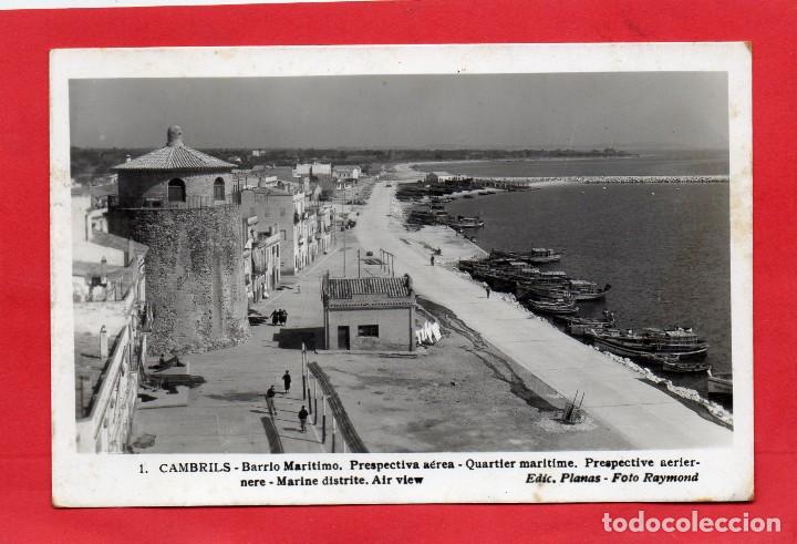 Postales: cambrils. 1 barrio mar&iacute;timo. planas - Foto 1