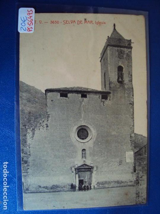Postcards: (PS-56495)POSTAL DE SELVA DE MAR-IGLESIA.A.T.V.3650