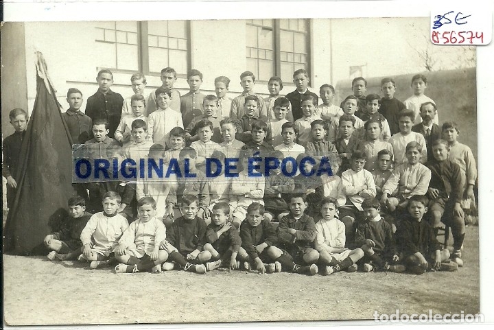 Postkarten: (PS-56574)POSTAL FOTOGRAFICA DE LA CANONJA-ALUMNOS Y PROFESOR D.LUIS PIQUER JOVE