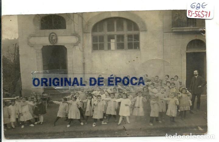 Postkarten: (PS-56571)POSTAL FOTOGRAFICA DE LA CANONJA-ALUMNOS Y PROFESOR D.LUIS PIQUER JOVE