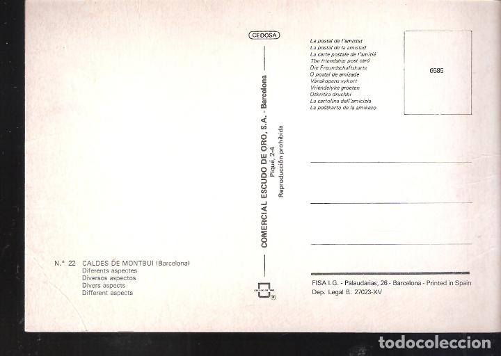 Postales: Caldes de Montbui. Barcelona. - Foto 2