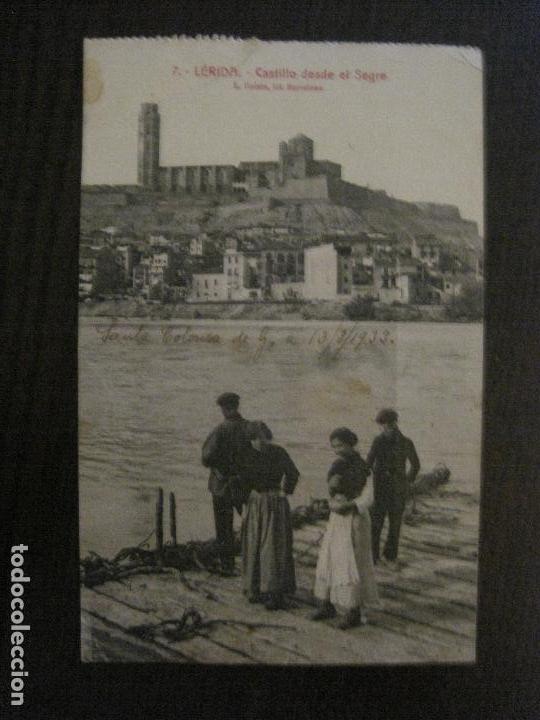 Postales: LERIDA - 7 - CASTILLO DESDE EL SEGRE - ROSIN - VER REVERSO - (53.023)