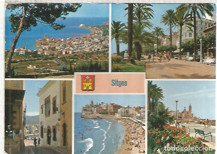 Postales: SITGES BARCELONA ESCRITA - Foto 1