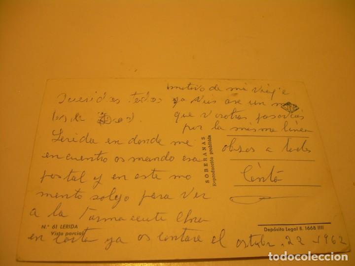 Postales: ANTIGUA POSTAL...LERIDA. - Foto 2