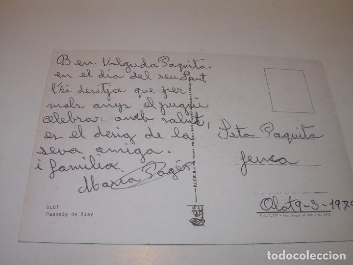 Postales: ANTIGUA POSTAL...OLOT. - Foto 2