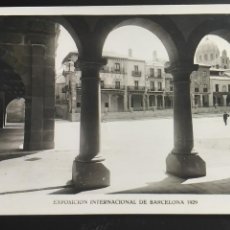 Postales: POSTAL ANTIGUA DE BARCELONA. EXPOSICIÓN INTERNACIONAL DE BARCELONA. 1929. PLAZA MAYOR.