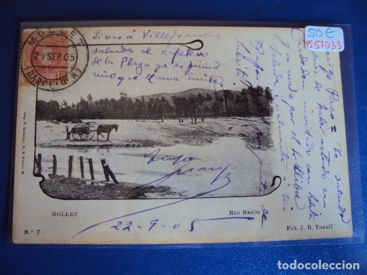 Postcards: (PS-57033)POSTAL DE MOLLET-RIO BESOS.MANUSCRISTA J.B.TURULL.ARCHIVO BARONES OLLER
