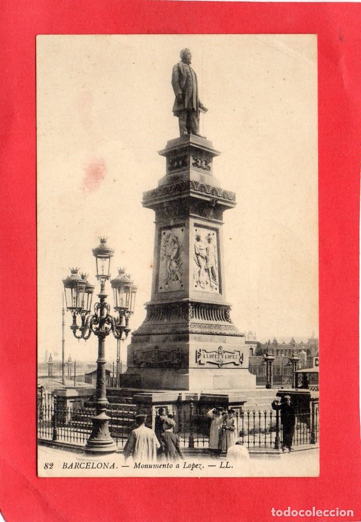 Postales: barcelona. 82 ll. monumento a lopez - Foto 1