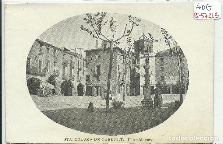 Postcards: (PS-57213)POSTAL DE STA.COLOMA DE QUERALT-PLAZA MAYOR