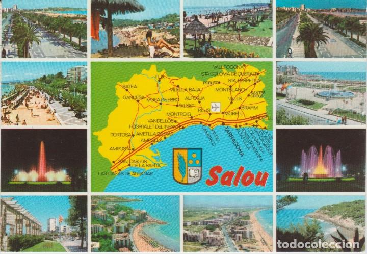 Postales: (52) SALOU .. MAPA DE LA ZONA - Foto 1