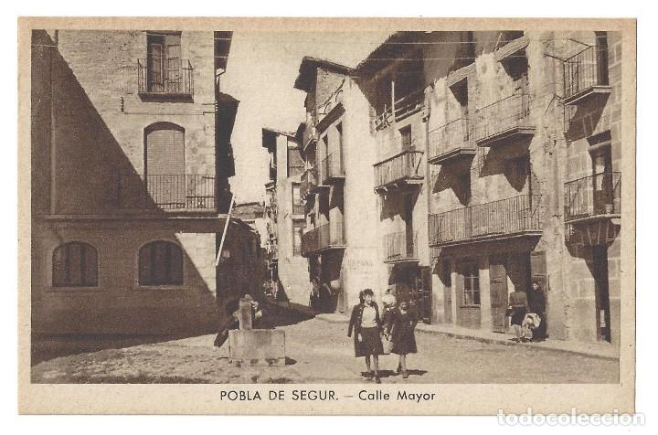 Postales: POBLA DE SEGUR.- CALLE MAYOR. EDICIONES ARGENTERIA. L&Eacute;RIDA- SIN CIRCULAR