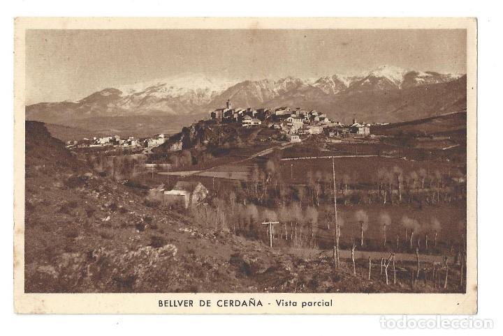 Postales: BELLVER DE CERDA&Ntilde;A.- VISTA PARCIAL. HUECOGRABADO MUMBR&Uacute;. L&Eacute;RIDA- SIN CIRCULAR
