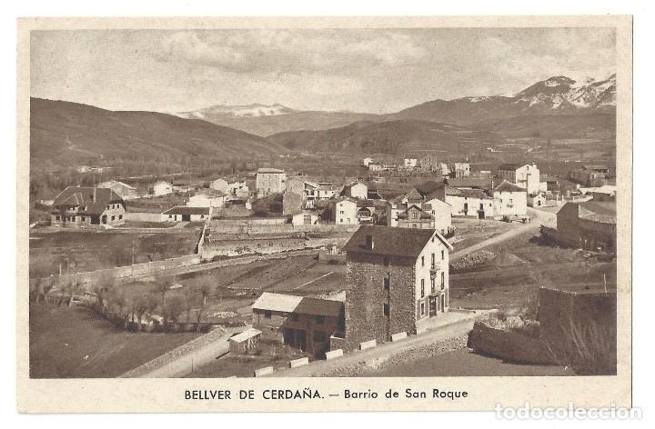 Postales: BELLVER DE CERDA&Ntilde;A.- BARRIO DE SAN ROQUE. HUECOGRABADO RIEUSSET. L&Eacute;RIDA- SIN CIRCULAR