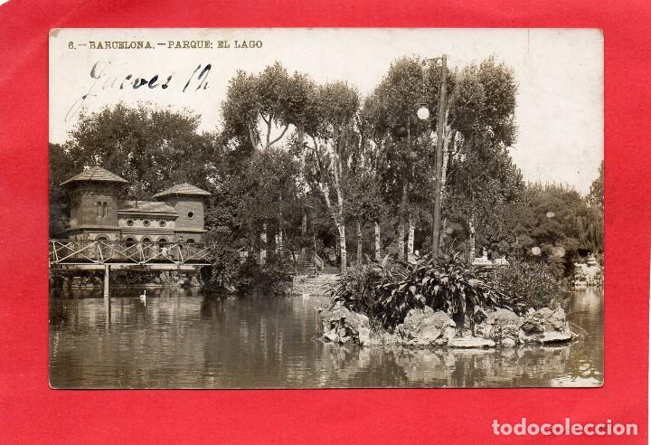Postales: barcelona. lb 6. parque el lago - Foto 1