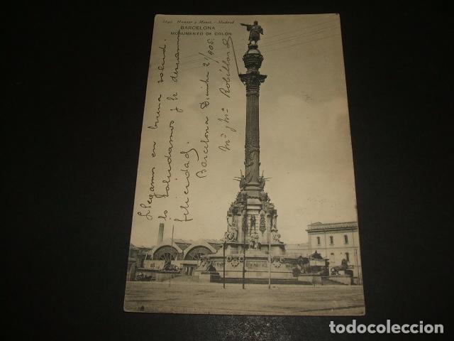 Postales: BARCELONA MONUMENTO DE COLON - Foto 1