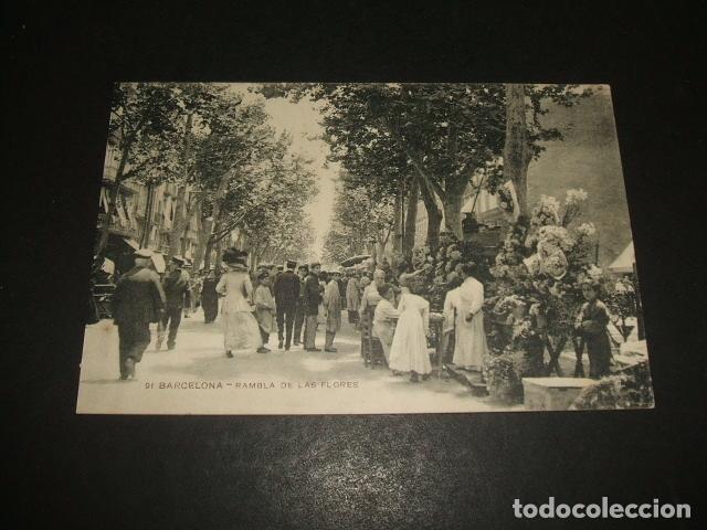 Postales: BARCELONA RAMBLA DE LAS FLORES - Foto 1