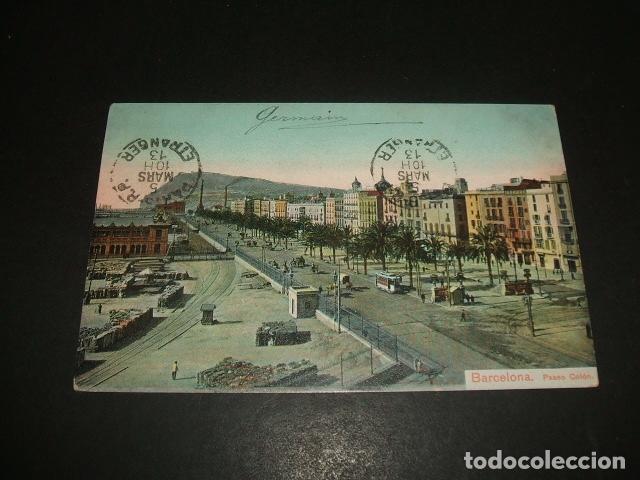 Postales: BARCELONA PASEO COLON - Foto 1