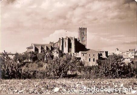 Postais: ANTIGUA POSTAL 4 CASTELLO DE AMPURIAS ABSIDE DE LA IGLESIA PARROQUIAL FOTOS MELI