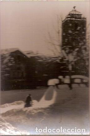 Postales: ANTIGUA POSTAL SAN LORENZO DE MORUNYS PAISAJE NEVADO