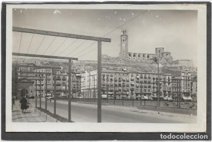 Postales: LERIDA N&ordm; 6 PUENTE SOBRE EL SEGRE Y ANTIGUA CATEDRAL .- EDICION GARCIA GARRABELLA