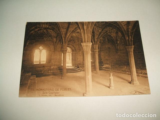 Postales: POBLET BARCELONA SALA CAPITULAR MONASTERIO - Foto 1