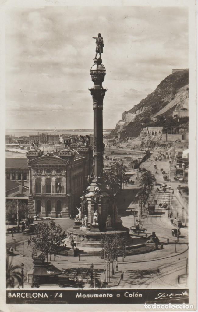 Postales: (74) BARCELONA. MONUMENTO A COLON - Foto 1