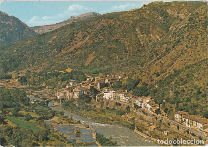 Postales: Pirineos de lerida, el pallars, vista general de gerri de la sal y sus salinas