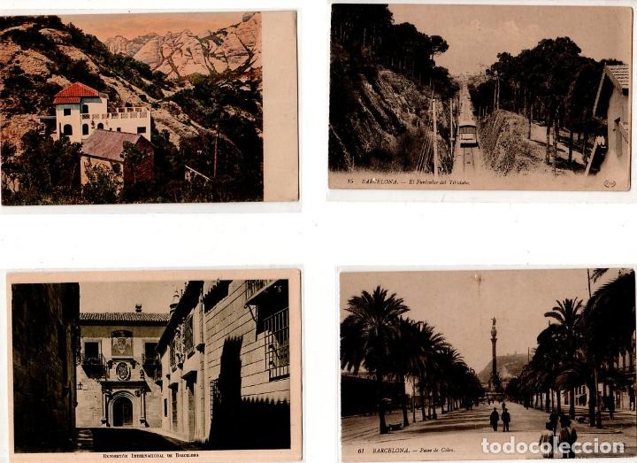 Postales: LOTE DE 4 POSTALES DE BARCELONA. - Foto 1