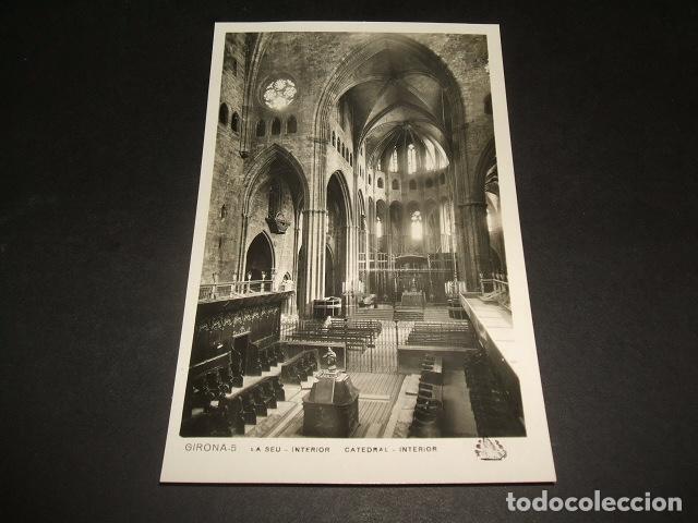 Postales: GERONA CATEDRAL INTERIOR - Foto 1