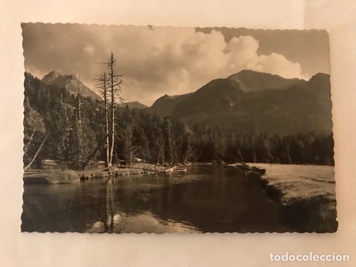 Postales: VALLE DE BOHI (Lerida) Postal No.222 Ribera de San Nicolau. Aigues Tortes (h.1950?)