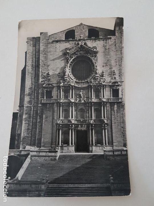 Postales: GERONA FACHADA CATEDRAL - Foto 1