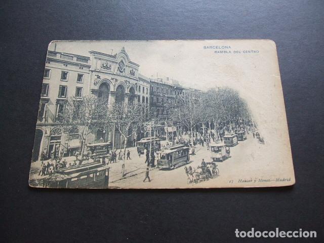 Postales: BARCELONA RAMBLA DEL CENTRO - Foto 1