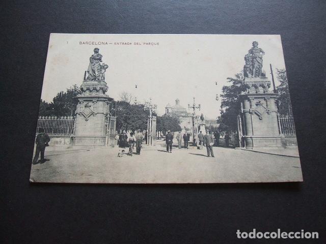 Postales: BARCELONA ENTRADA DEL PARQUE - Foto 1