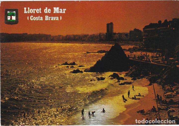 Postales: Lloret de mar, costa brava, atardecer - Foto 1