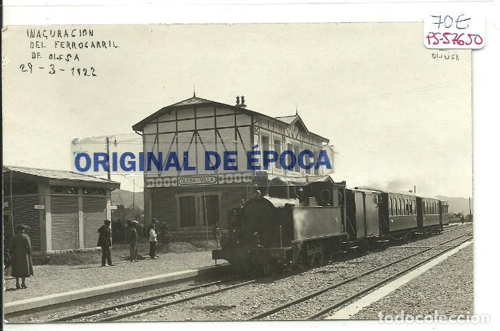 Postkarten: (PS-57650)POSTAL FOTOGRAFICA DE OLESA-INAGURACION DEL FERROCARRIL