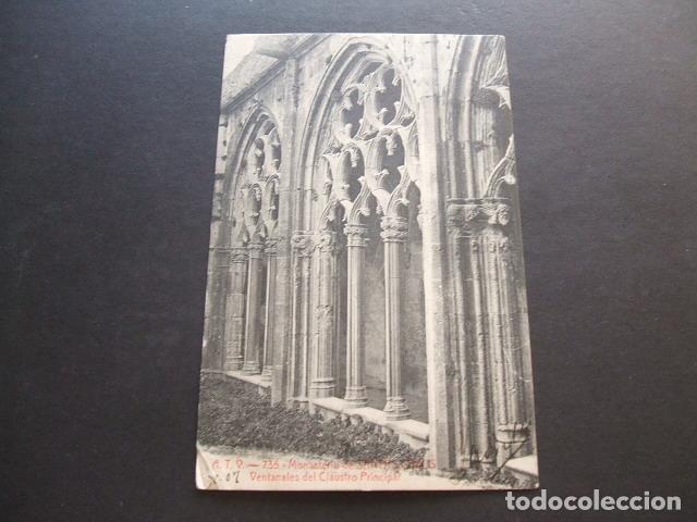 Postales: MONASTERIO DE SANTAS CREUS TARRAGONA VENTANALES DEL CLAUSTRO PRINCIPAL - Foto 1