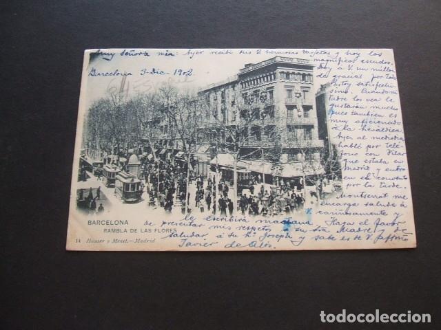 Postales: BARCELONA RAMBLA DE LAS FLORES - Foto 1