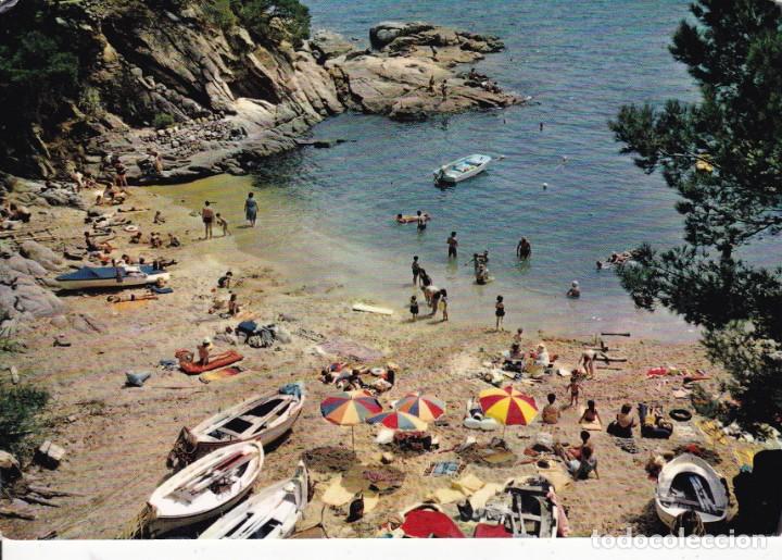 Postales: Costa Brava Playa de Aro Cala cova (escrita)