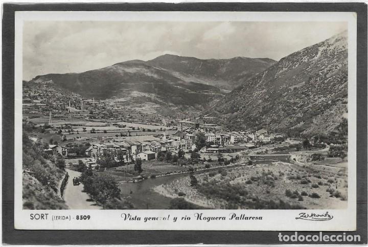 Postales: SORT N&ordm; 8509 VISTA GENERAL Y RIO NOGUERA PALLARESA .- FOTO ZERKOWITZ