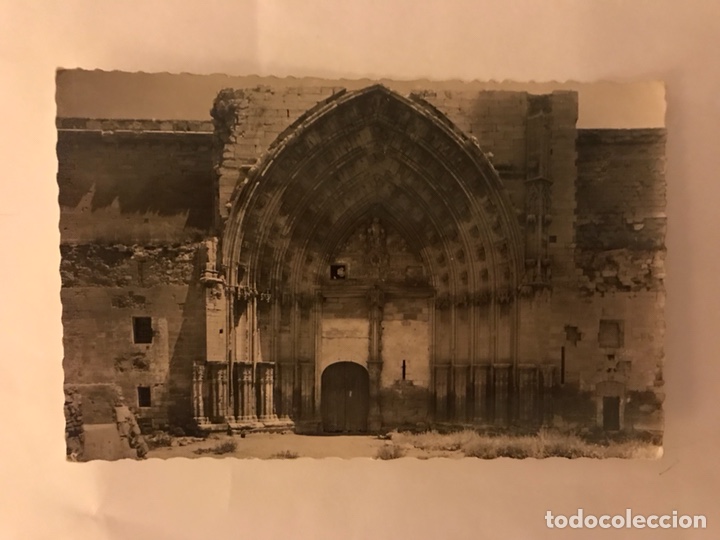 Postales: LERIDA Postal No.29 La Seo. Antigua Catedral Puerta Principal. Edita: Garcia Garrabella (h.1950?)