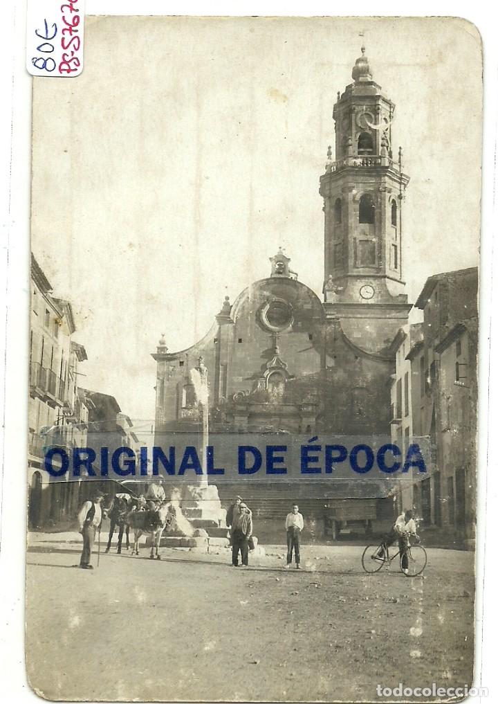 Postkarten: (PS-57676)POSTAL FOTOGRAFICA DE GRANADELLA-IGLESIA Y CALLE DE LA POBLA