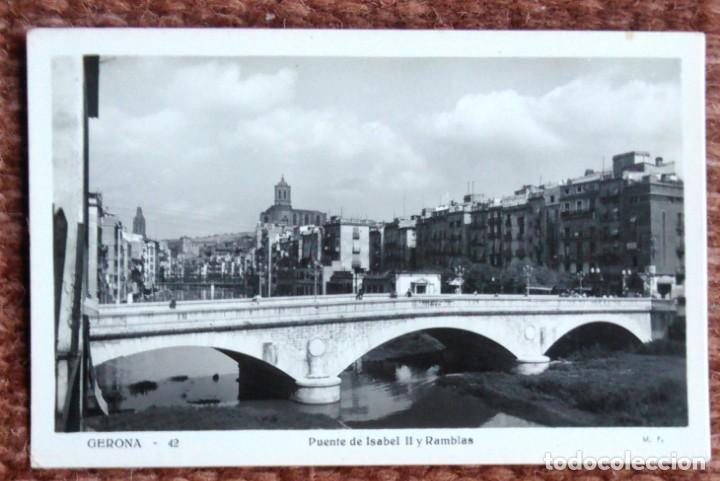 Postales: GERONA - PUENTE DE ISABEL II - Foto 1