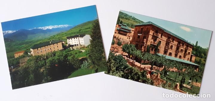 Postales: LOTE DE 2 POSTALES- PRULLANS DE CERDANYA.- HOSTAL MONTA&Ntilde;A. L&Eacute;RIDA- SIN CIRCULAR (A&Ntilde;OS 60- 70)