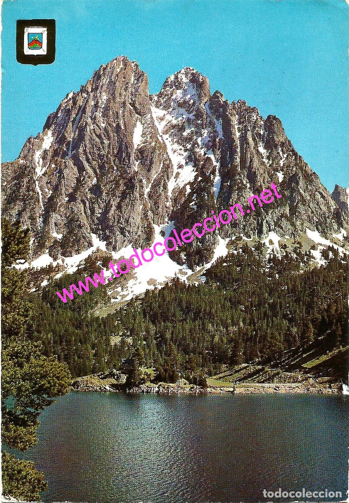 Postales: LLAC DE SANT MAURICI I ELS ENCANTATS - PIRINEU CATAL&Agrave; (POSTAL DE 1975)