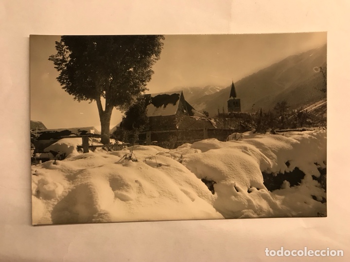 Postales: VALLE DE ARAN (Lerida) Postal No.40 Betren. Nieve Oto&ntilde;al. Edita: Foto M. Bonamusa. (h.1950?)