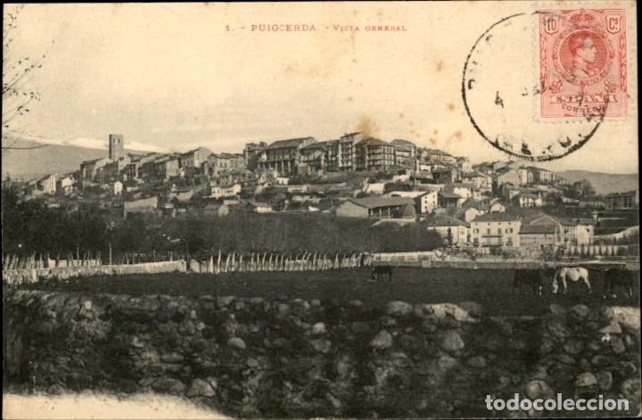 Postales: Puigcerda &ndash; Pirineo Catalan &ndash; Vista General - 14 x 9 cms - Circulada