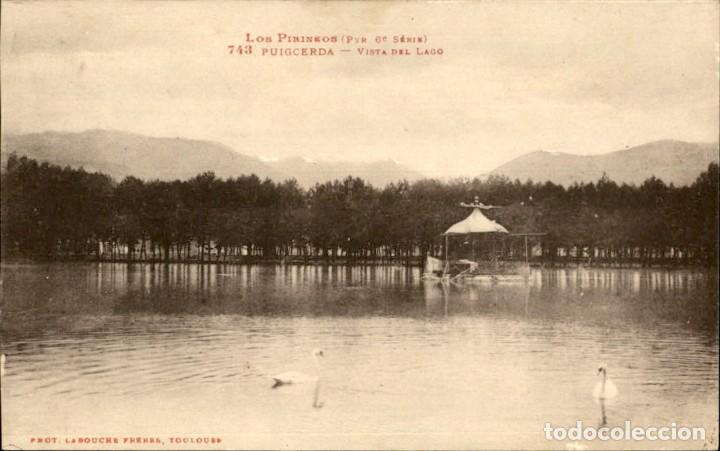 Postales: Puigcerda &ndash; Pirineo Catalan &ndash; El lago - 14 x 9 cms &ndash; Circulada - Fototipia Labouche Freres