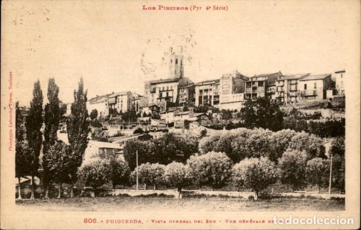 Postales: Puigcerda &ndash; Pirineo Catalan &ndash; Vista general del Sur - Fototipia Labouche Freres &ndash; 14 x 9 cms &ndash; Circu